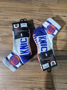 NEW YORK KNICKS NBA Mens Size 7-9 Youth Sizes 9-4 (6) PAIRS QUARTER SOCKS NWT - Picture 1 of 5