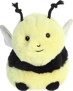 Aurora® Round Rolly Pet™ Bee Happy™ Stuffed Animal - Adorable Small  - Picture 1 of 4