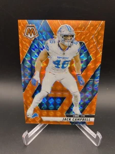 2024 Panini Mosaic Jack Campbell #77 Orange Mosaic Prizm /199 Detroit Lions - Picture 1 of 3