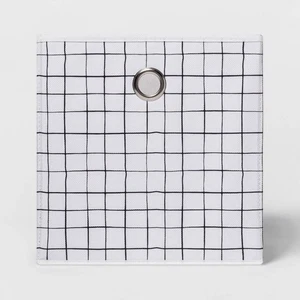 Neu mit Etikett Room Essentials 11" Stoffwürfel Aufbewahrungsbehälter schwarz Muster - Bild 1 von 1