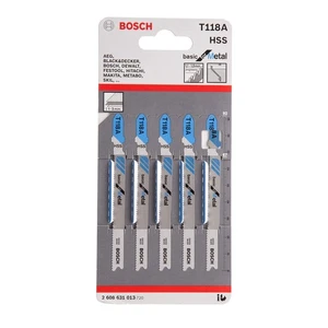 Bosch Basique Coupe Métal Puzzle Lames 5 Paquet T118A - Picture 1 of 7
