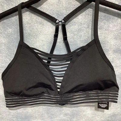 Victoria's Secret ROSA Ultimate Sujetador Bralette Negro Almohadillas Extraíbles Grande Comodidad Foto 1 de 4