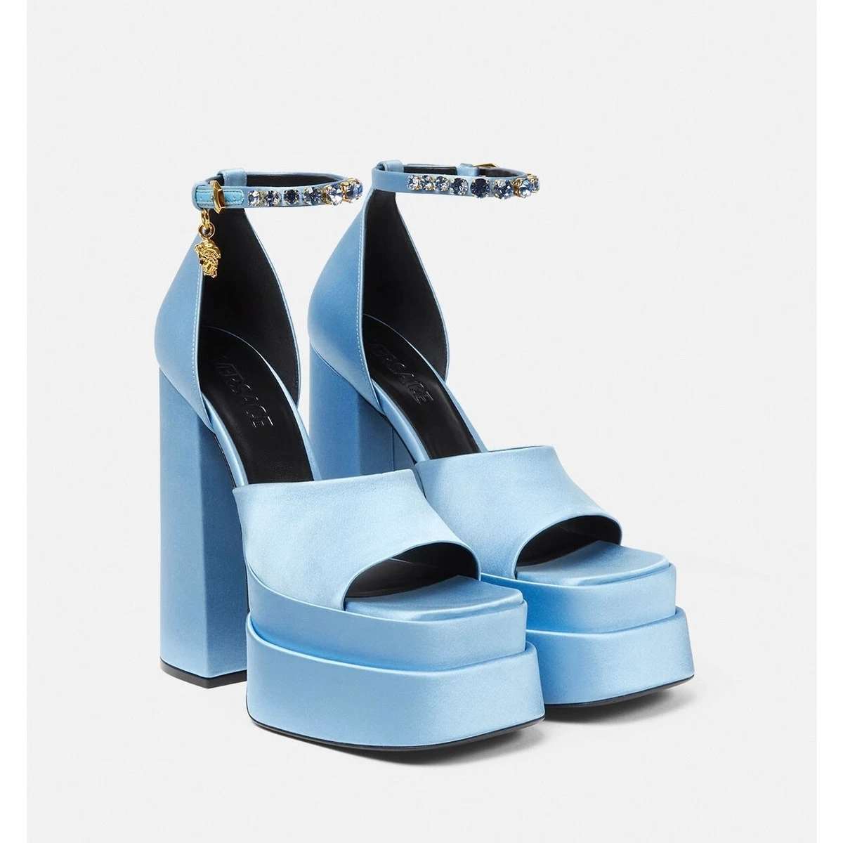 新品未使用Versaceハイヒール Versace Blue Heels for Women for sale | eBay