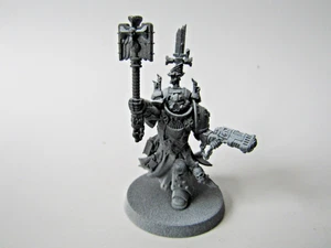 A17 WARHAMMER 40K SPACE MARINES  - BLACK TEMPLARS CHAPLAIN GRIMALDUS - Picture 1 of 2