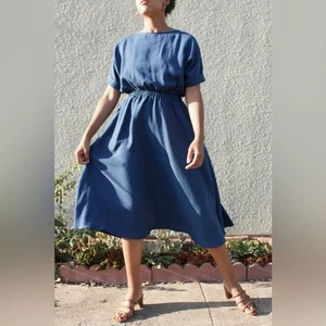 Curator SF Etta Kleid 100% Tencel Blau Damen Größe XS - Bild 1 von 9
