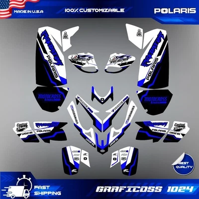 Polaris Predator 500 graphics full decals stickers kit atv - Image 1 of 4