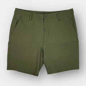 Pantalones Cortos Tentree Para Hombre Verde 5 Bolsillos Talla 36 Poliéster Reciclado Spandex - Imagen 1 de 9