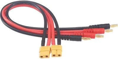 OLIRC 2 Stück XT60 Buchse Stecker auf 4 mm Bananenstecker Batterie Ladekabel Adapter