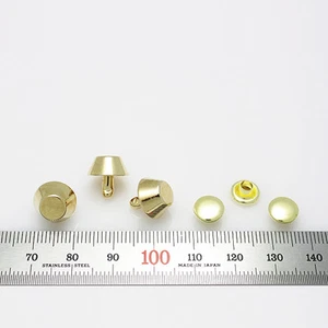25 piezas Remaches de cono 11x7mm Cuero Artesanía Punk Hágalo usted mismo Oro - Imagen 1 de 1