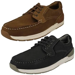 Mens Hush Puppies Lace Up Boat Shoes 'Flynn Boat Shoe' - Picture 1 of 19