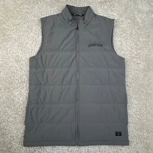 Travis Mathew Vest Jacket Mens Medium Gray Full Zip Vest Golf Pockets Logo - Picture 1 of 7