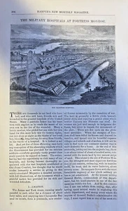 1864 Civil War Military Hospitals Fortress Monroe Hampton Hospital Chesapeake - Picture 1 of 7