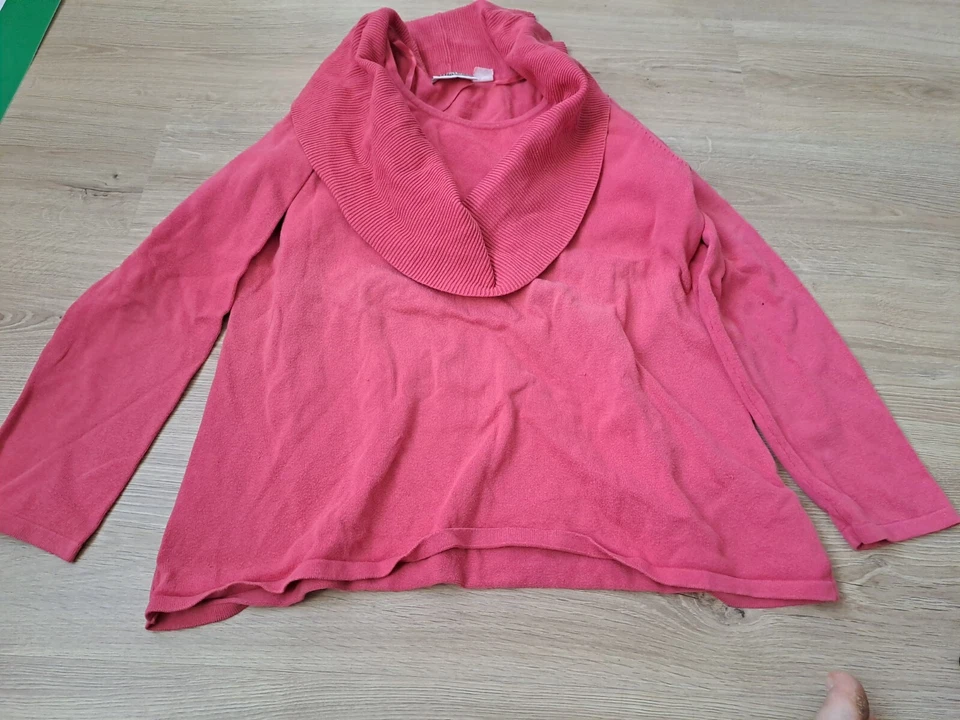 Mia Linea Pullover mit Kragen, Orangerot, Gr. 44/46 - Bild 1 von 1