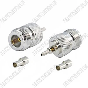 10x N Type Female Jack Crimp Connector for LMR100 RG316 RG174 RG178 RG179 Cable - Picture 1 of 5