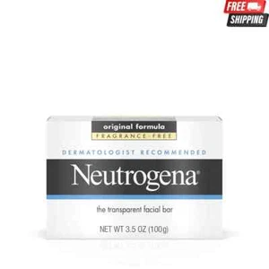 Neutrogena Original Fragrance-Free Facial Cleansing Bar with Glycerin 3.5 Oz - Picture 1 of 5