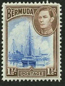 Bermuda 1938-51 Scott #119 Mint Never Hinged - Picture 1 of 2