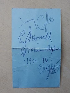 Jimmy Cefalo - Boleto autografiado por Earl Morrall 3"" X 5"" Booster Club - Imagen 1 de 2