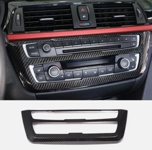 Carbon Fiber ABS AC Control CD Cover For BMW M3 M4 F80/82 2014-19 3 4 series F30 - Picture 1 of 8