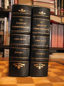 The American Commonwealth-I & II-James Bryce-1993-Gryphon-History-1/4 Leather - Picture 1 of 12