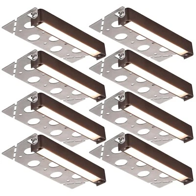 Luzes de passo LED modernas à prova d'água de 7 polegadas - Pacote com 8 para fácil instalação externa - Imagem 1 de 4