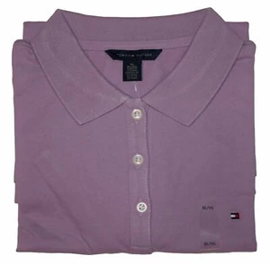 Tommy Hilfiger Women's Cotton Polo-Purple-Large - Picture 1 of 1