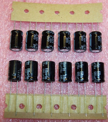 CANTIDAD (25) 680uf 16V 105' CONDENSADOR ELECTROLÍTICO ALUMINIO RADIAL GAE016M681TSR1015  Foto 1 de 4