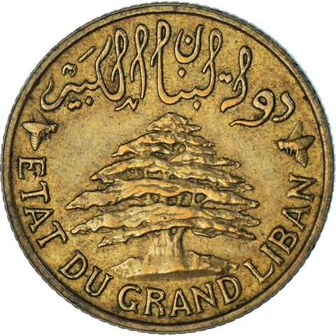 [#1349648] Coin, Lebanon, 5 Piastres, 1936 Cover