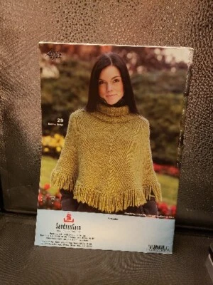 PONCHO & SJAL SANDNES GARN SANDNES ULDVAREFABRIK BOOKLET - Image 1 of 4