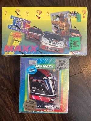 (3) Nascar Sealed Box Lot 1992 1995 1996 Maxx Premier Plus Racing + 300 Card Set - Image 1 of 4