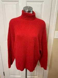 Gabriela Hearst Red Cashmere Turtleneck Wigman Sweater NWT $850, Size Small - Picture 1 of 5
