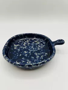 Vintage Bennington Potters dg Bue Agate Bistro Appetizer Baking Dish Plate - Picture 1 of 4
