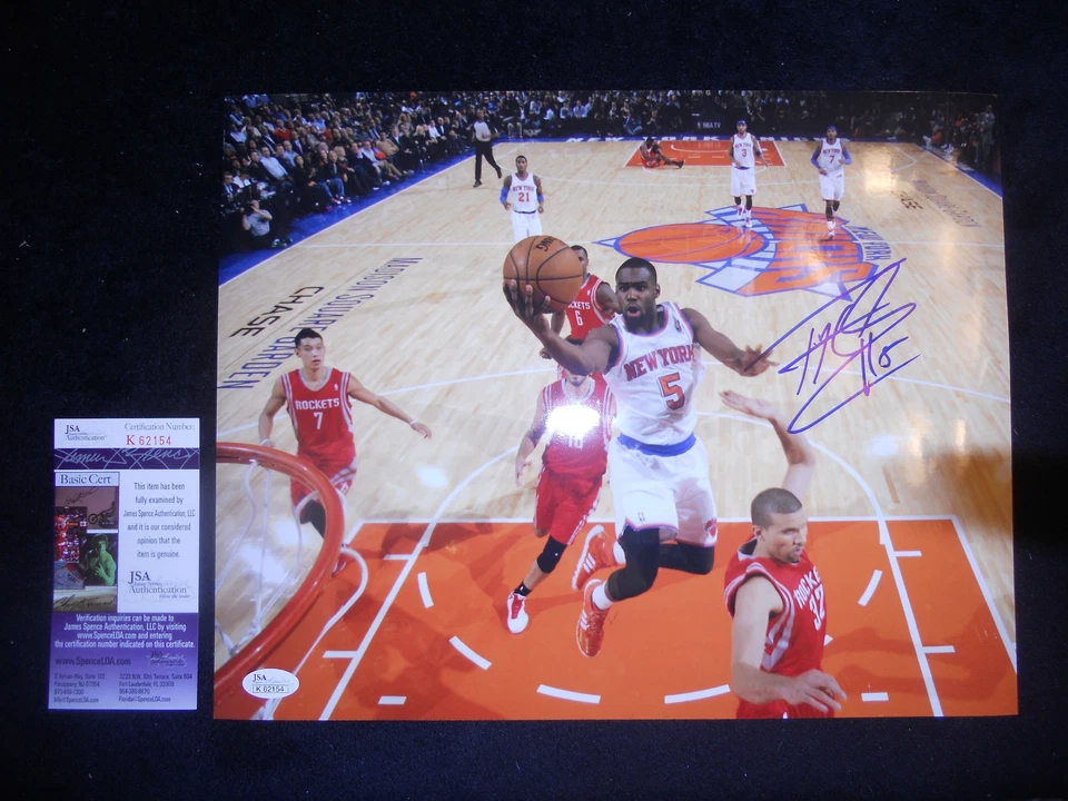 TIM HARDAWAY JR. NEW YORK KNICKS SIGNED 11X14 PHOTO JSA COA K62154 NEW!  - Image 1 of 1