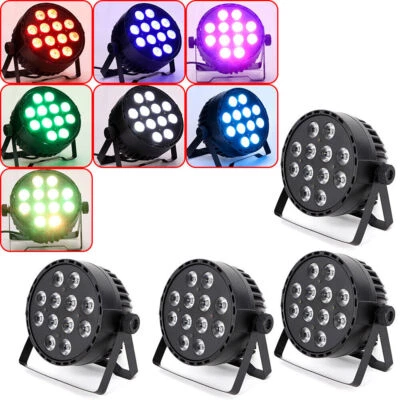 8x 120W RGBW 12x LED Par64 Licht Bühnenlicht Stagelampe DMX512 DJ Lichteffect EU - Bild 1 von 4