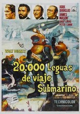20,000 LEAGUES UNDER THE SEA Movie POSTER 27x40 Spanish James Mason Kirk Douglas