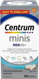 Centrum Men 50 Plus Multivitamins/Minerals Supplement for Men 50+, 160 Mini Tabs - Picture 1 of 2