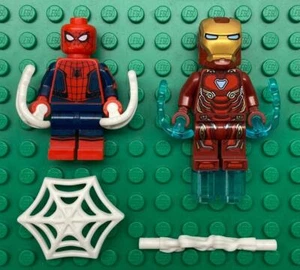 Lego Iron Man + Spider-Man Minifiguras: Super Heroes Mark 50 Armadura - Imagen 1 de 2