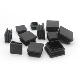 Tapas Cuadradas Inserciones de Tubo de Plástico Tapones Tapones Blanking, Sección de Caja Pies Pierna - Imagen 1 de 8