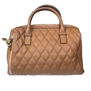 Vera Bradley Marlow Quilted Leather Satchel in Brown - Picture 1 of 19