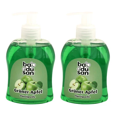 2er Pack Badusan Flüssigseife Grüner Apfel 2 x 300 ml Handseife flüssige Seife - Bild 1 von 3