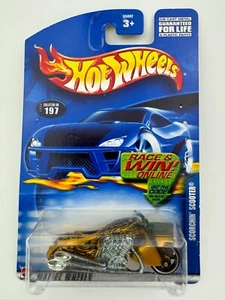 \Hot Wheels Scorchin' Scooter #197 Gold, Black & Chrome 2002 - Picture 1 of 7