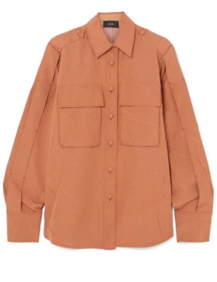 Camisa crepe arrugada de gran tamaño Joseph camello Foto 1 de 4