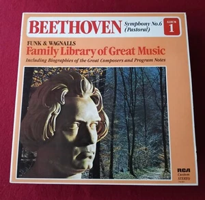 Beethoven* Funk & Wagnalls Family Library of Great Music Album 1 LP 33rpm - Picture 1 of 9