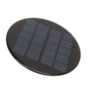 Mini Round Solar Cell Panel Polycrystalline Silicon Rechargeable 3.7V Battery