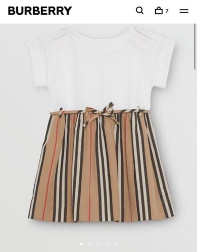 Abito Janine bianco cotone Burberry taglia 6 m