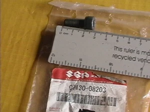 GENUINE SUZUKI 07130-08203 BLACK SOCKET BOLT M8x20 AN AY DR GSF GSX GSXR LTA ++ - Picture 1 of 1
