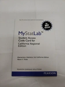 Elementary Statistics 3rd California Edition Access Code - Picture 1 of 2