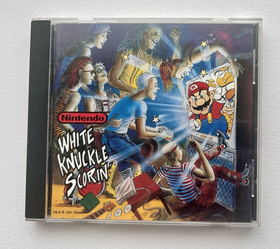 Nintendo - White Knuckle Scorin' CD, (1991), Compilation, US Import, RARE, OOP - Image 1 of 3