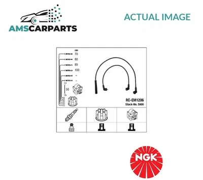 IGNITION CABLE SET LEADS KIT 5900 NGK NEW OE REPLACEMENT - Image 1 of 4