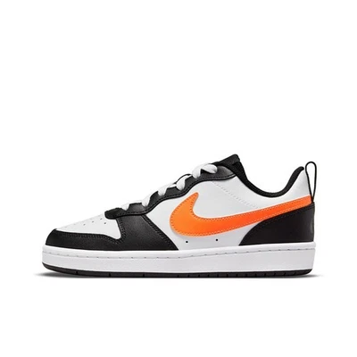 Nike Court Borough 2 Low White Black Orange GS - BQ5448-115 Size - Image 1 of 4