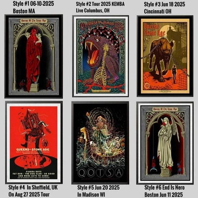 Queens Of The Stone Age All Gig Posters - Queens of the Stone Age June 21 2025 - Image 1 of 4